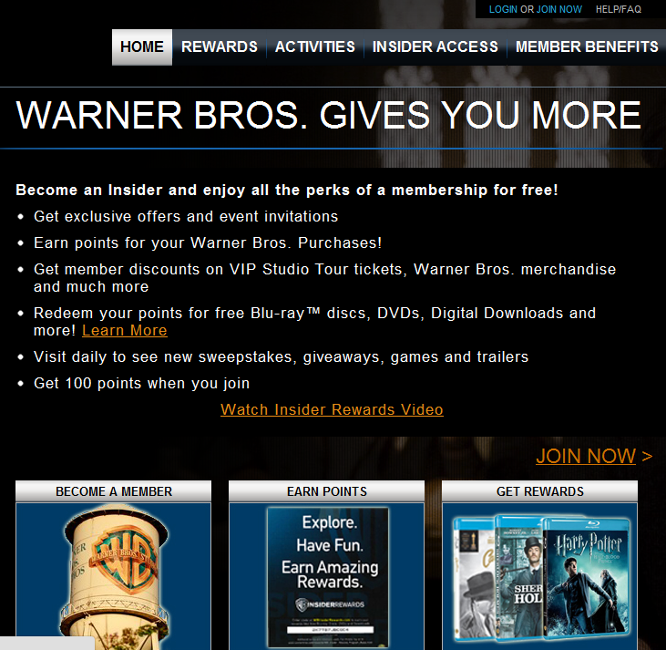 Warner Bros loyalty 2.0