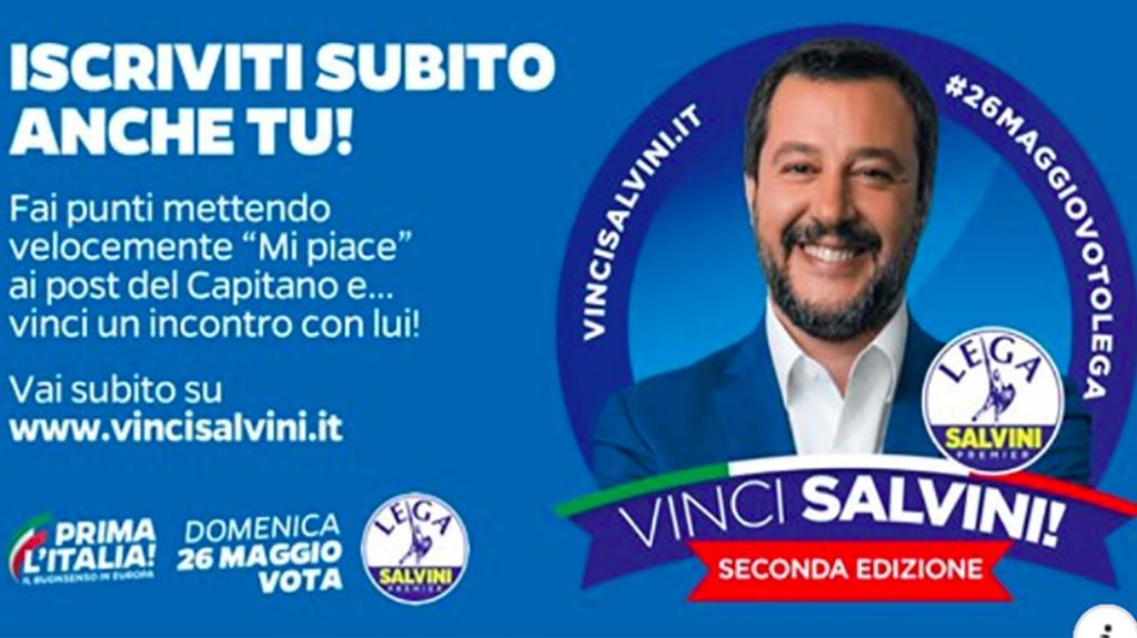 Vinci Salvini gamifiction politica